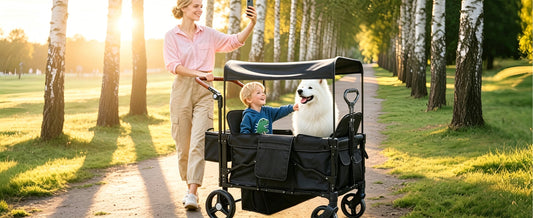 Veqnaro 2-Seater Stroller Wagon: Comfort & Convenience for Every Family Adventure