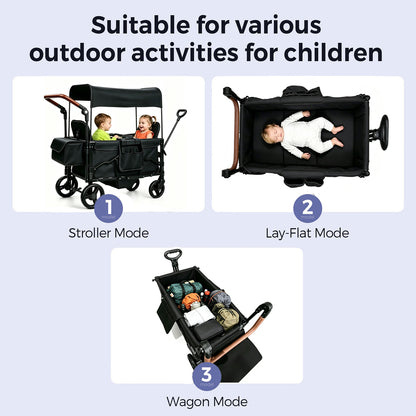 Veqnaro 2-Seater Stroller Wagon