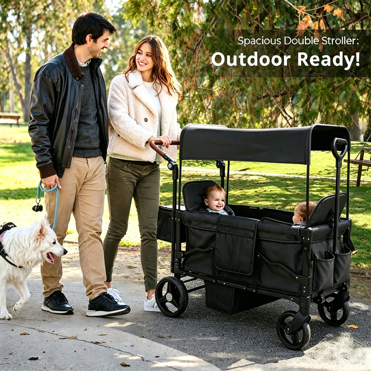 Veqnaro 2-Seater Stroller Wagon