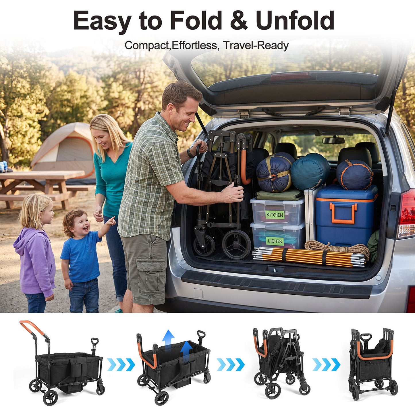 Veqnaro 2-Seater Stroller Wagon